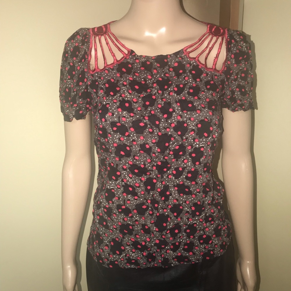 Warehouse floral print blouse